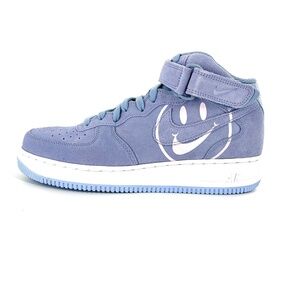 Nike AIR FORCE 1 Mid Sneaker  Women / Size 10.5.  Indigo Fog / Pink Foam / White